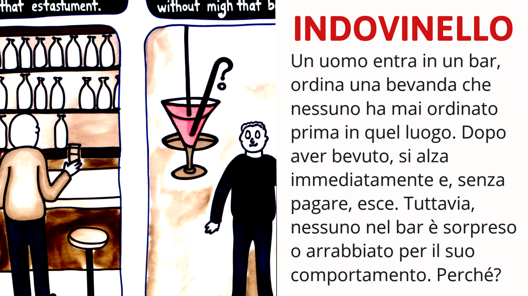 Scopri il misterioso enigma del bar: Solo i più intelligenti troveranno la soluzione!