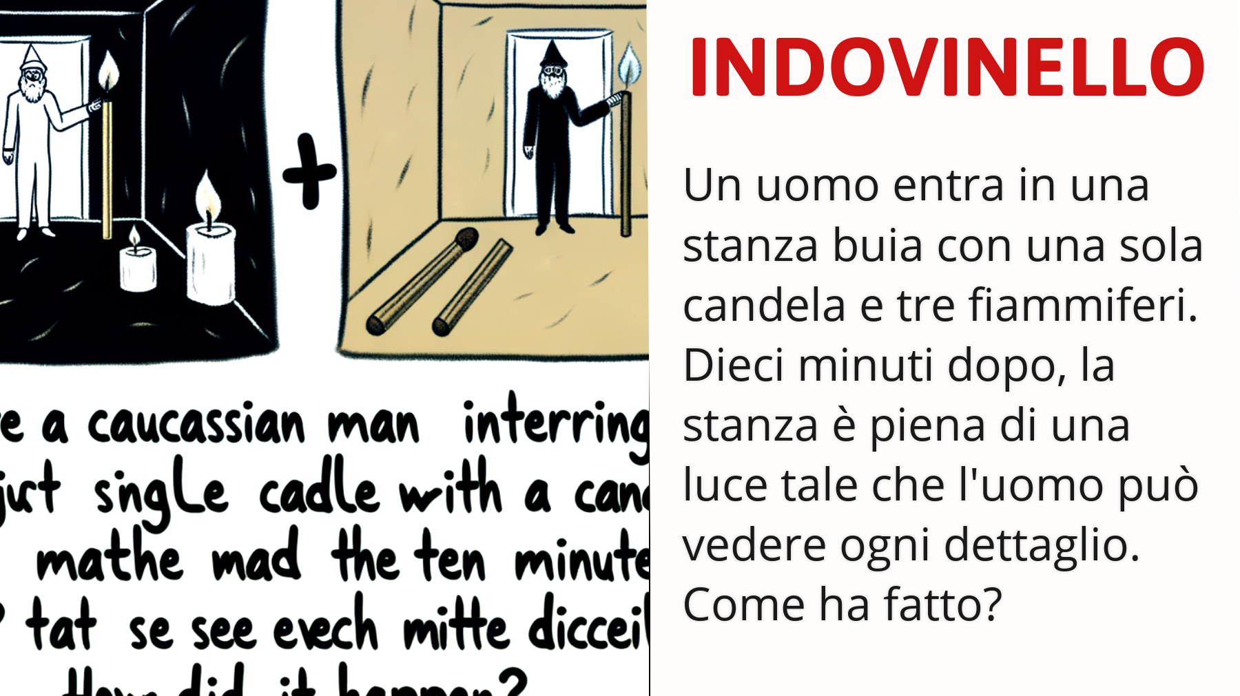 Solo il 2% Riesce a Risolvere Questo Enigma: Scopri il Trucco Dietro la Stanza Buia e la Candela!