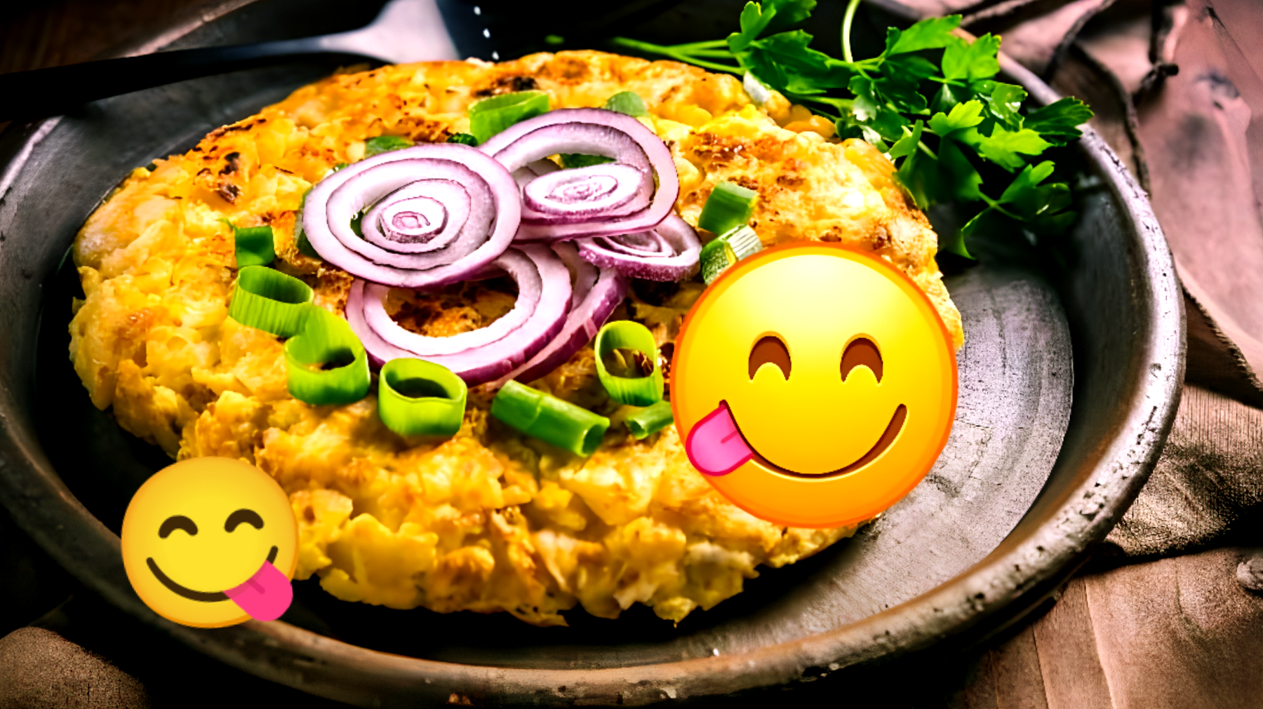 Frittata senza olio: magia della friggitrice!"