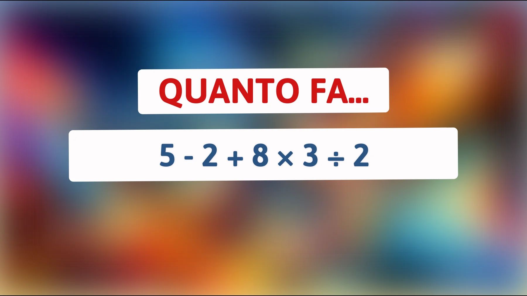 Solo l'1% delle persone riesce a risolvere questo indovinello matematico: ci riesci anche tu?"